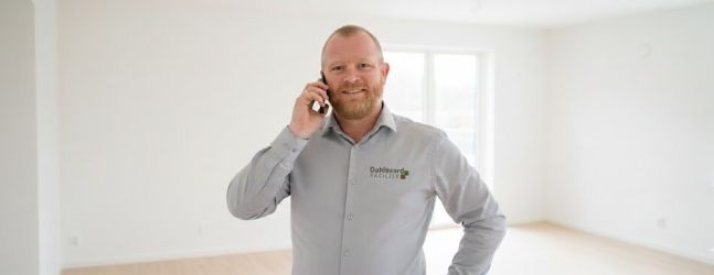 Én fast kontaktperson hos Dahlgaard Facility der administrerer klargøring af flyttelejligheder